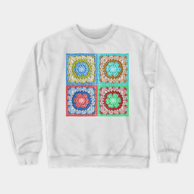Crochet Texture Crewneck Sweatshirt by justrachna